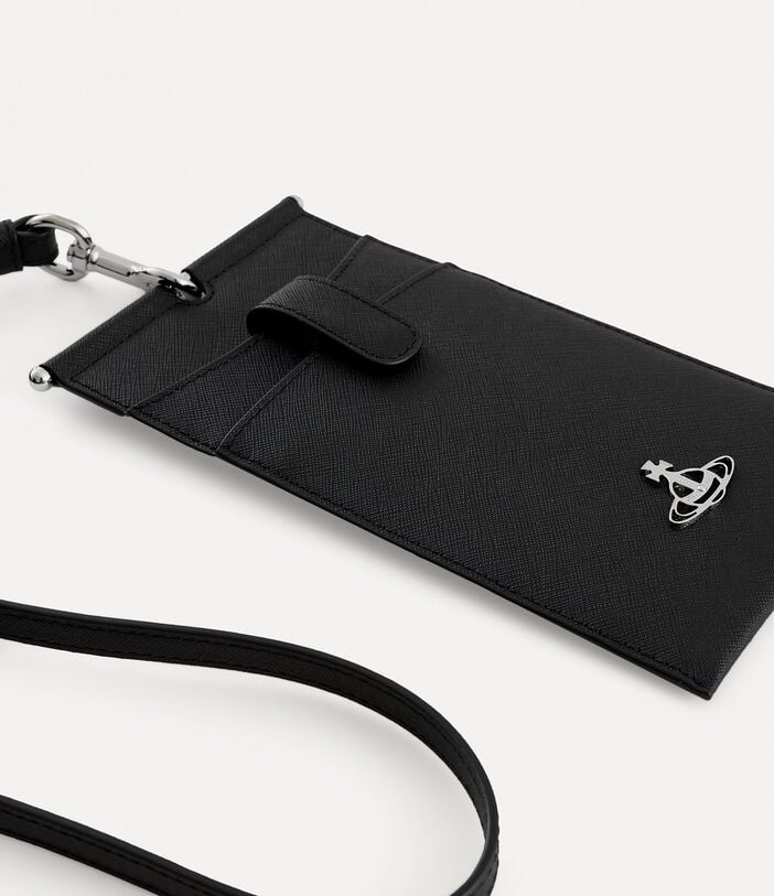 Vivienne Westwood SAFFIANO PASSPORT HOLDER LANYARD